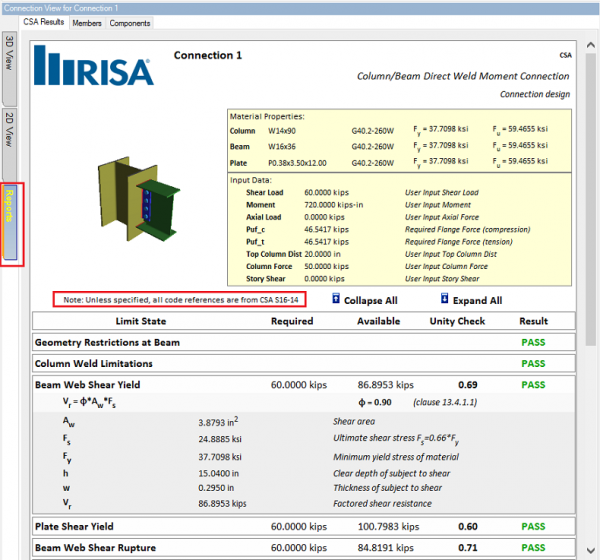 RISA | Connection Design Per Canadian Steel Code (S16-14) Now…