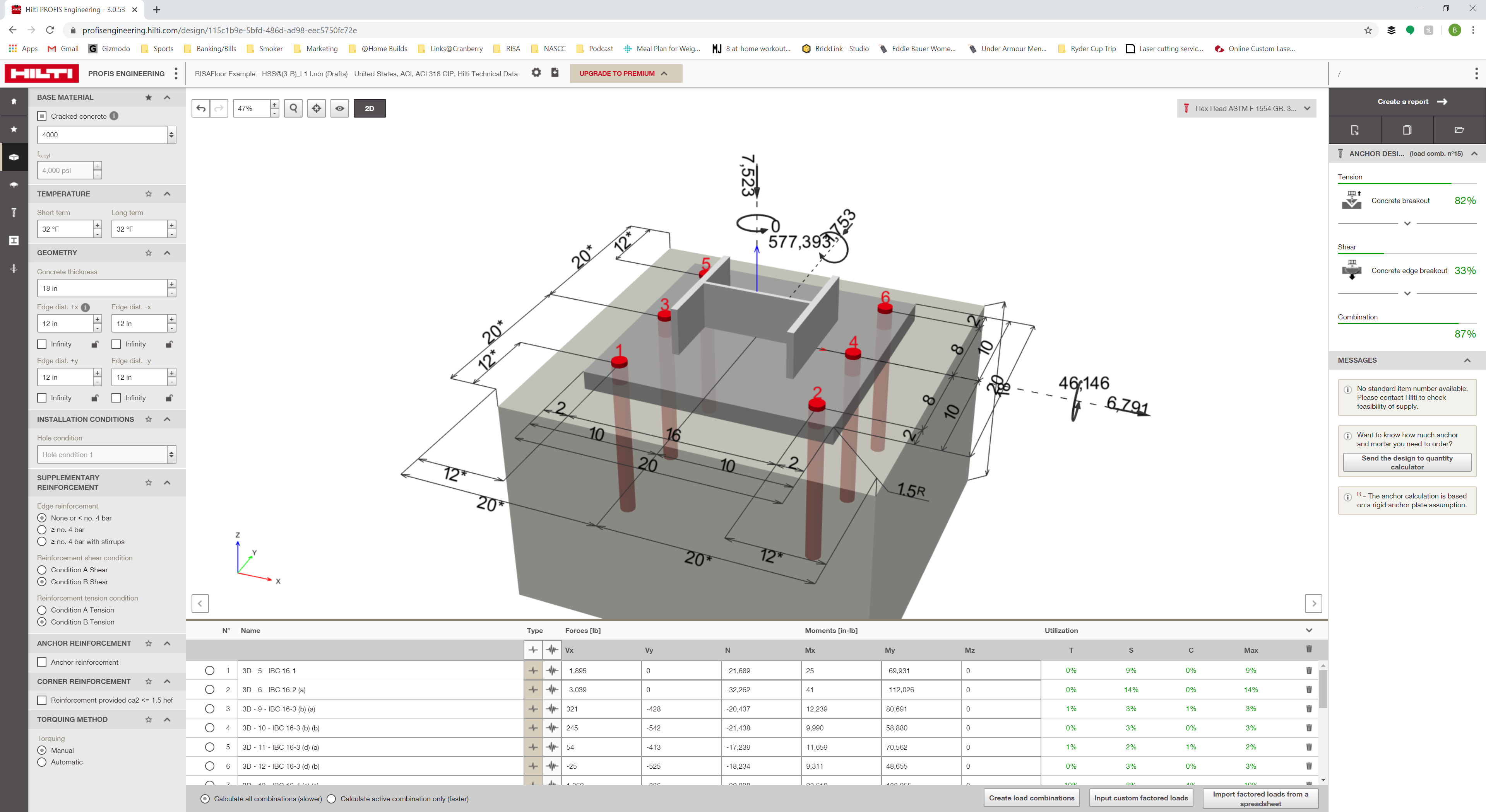 hilti profis anchor tutorial