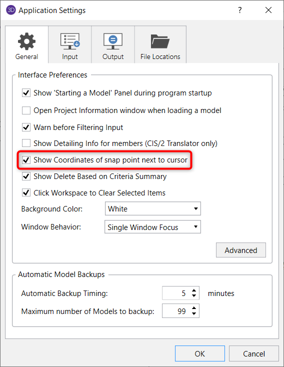 display mouse coordinates