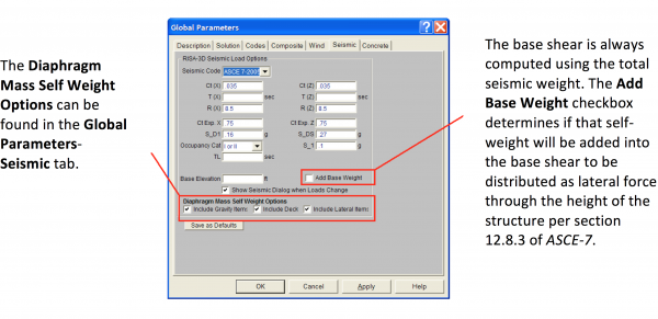 structure self weight on risa 3d