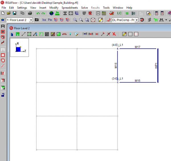 copy nodes in risa 3d