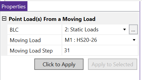 risa 3d moving load