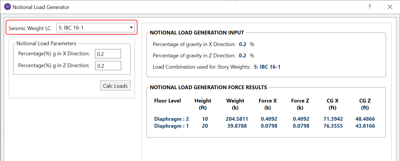 structure self weight on risa 3d