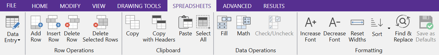 Spreadsheet 1a