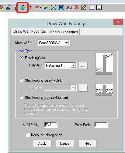 Wall footing 01