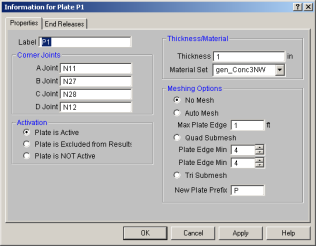 RISA  How can I transition a Plate Mesh from Round to Rectangular?