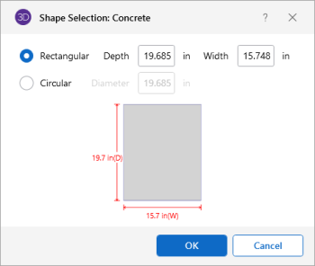 Shape Selection: Concrete window