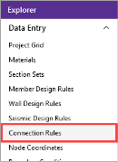 Choose Connection Rules from the Explorer panel