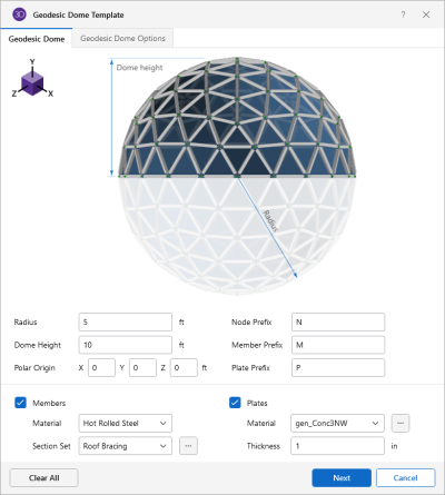 Generation, Geodesic Dome example