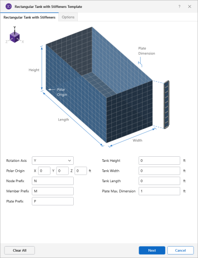 Generation, Rectangular Tank example